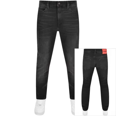 Hugo 708 Slim Fit Mid Wash Jeans Black