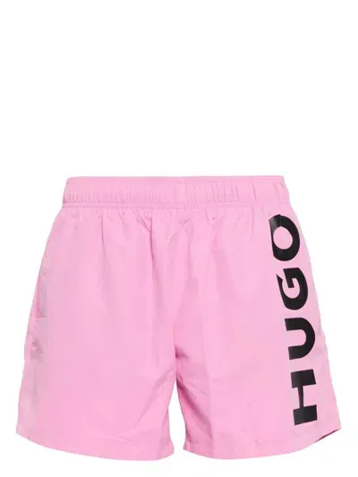 Hugo Abas Swim Shorts In 粉色