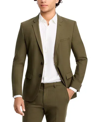 Hugo Arti Solid Extra Slim Fit Suit Jacket In Olive