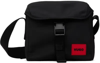 Hugo Black Crossbody Bag In 001-black