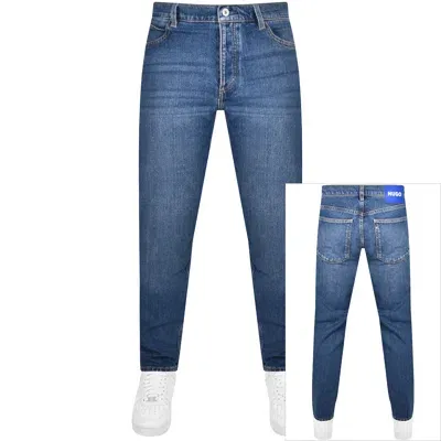 Hugo Blue Brody Tapered Mid Wash Jeans Blue