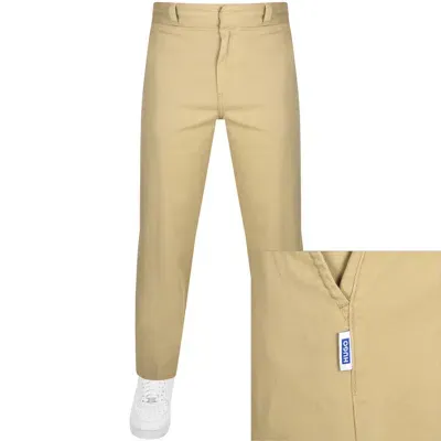 Hugo Blue Dino242 Trousers Beige