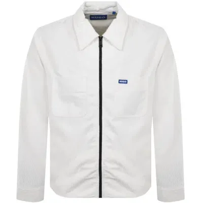 Hugo Blue Eblo Overshirt White