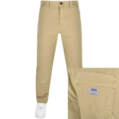 Hugo Blue Gioro242d Trousers Beige