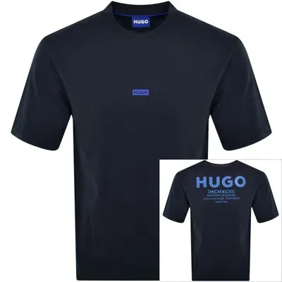 Hugo Blue Nalono T Shirt Navy