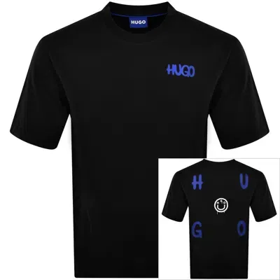 Hugo Blue Nimayliti T Shirt Black