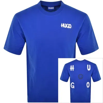 Hugo Blue Nimayliti T Shirt Blue