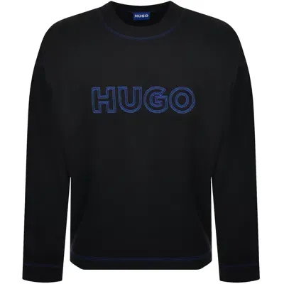 Hugo Blue Nitlogo Sweatshirt Black