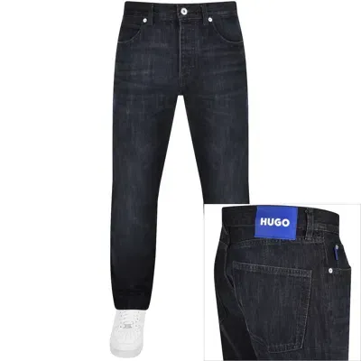 Hugo Blue Straight Fit Jonah Dark Wash Jeans