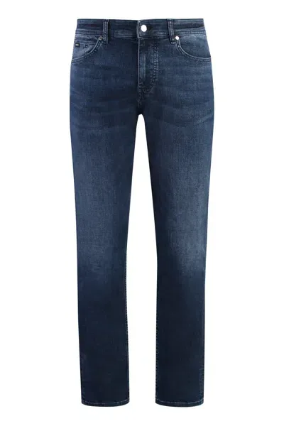 Hugo Boss 5-pocket Slim Fit Jeans In Blue