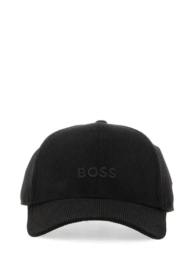 Hugo Boss Baseball Hat With Logo In Black