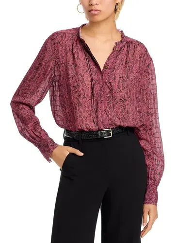 Hugo Boss Becapey Top In Deco Rose Snake