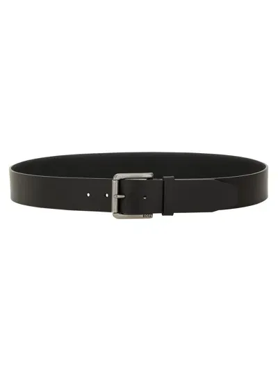 Hugo Boss Belt With Buckle In Black