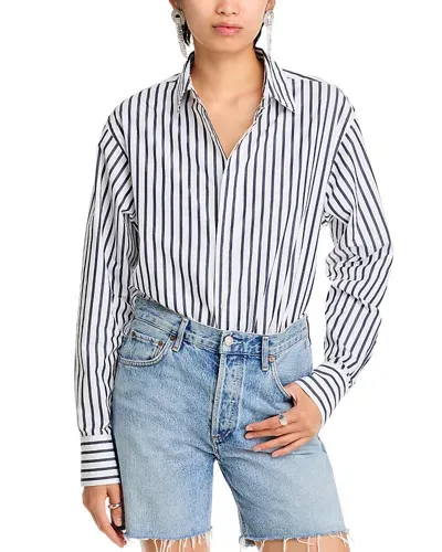 Hugo Boss Berry Saturday Striped Shirt In White