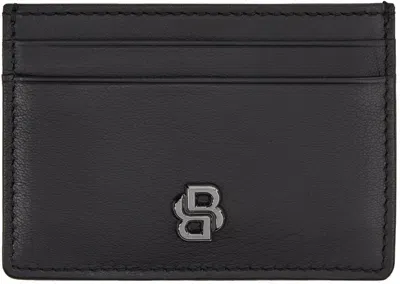 Hugo Boss Black Double B Monogram Wallet In 001-black