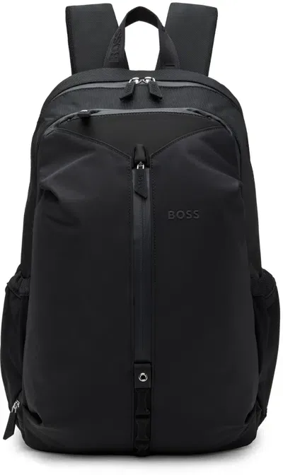 Hugo Boss Black Gingo Backpack In 001-black