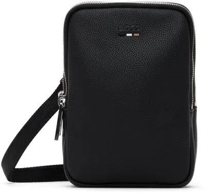 Hugo Boss Black Ray Neck Pouch In 001-black