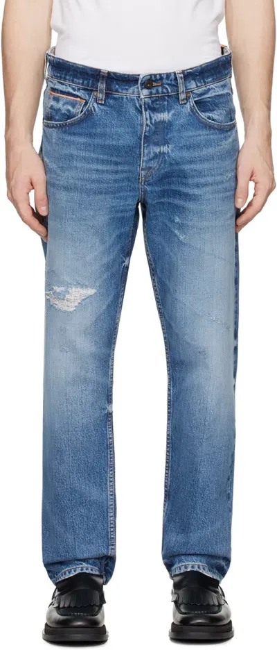 Hugo Boss Blue Troy Jeans In 436-bright Blue