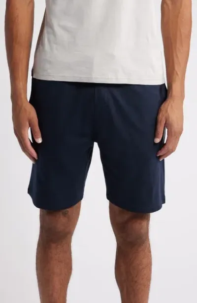 Hugo Boss Boss Authentic Cotton Lounge Shorts In Dark Blue