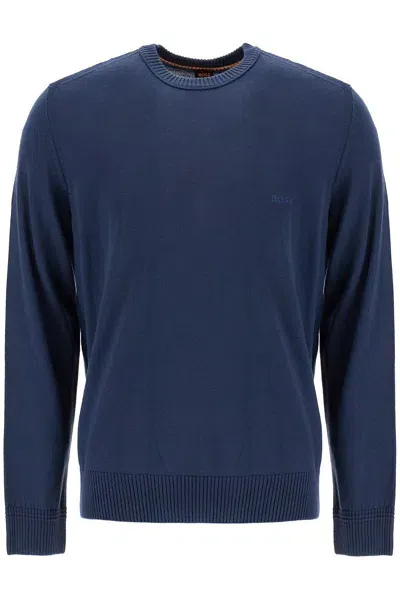 Hugo Boss Pullover Avac In Misto Lana In Blue