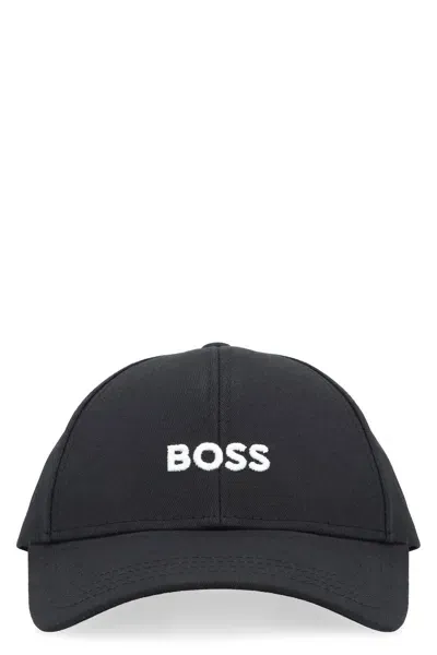 Hugo Boss Boss Baseball Cap With Embroidered Logo In Black