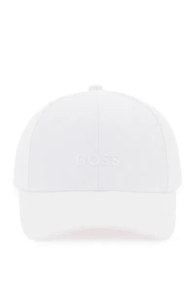 Hugo Boss Boss Baseball Cap With Embroidered Logo In White