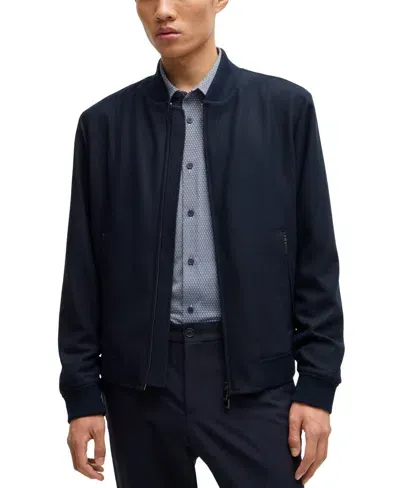 Hugo Boss P-hanry-bmb-243 Jacket In Dark Blue