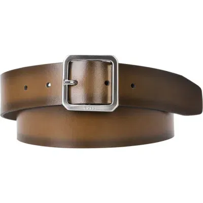 Hugo Boss Boss Carym Leather Belt In Medium Brown