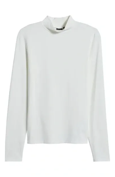 Hugo Boss Boss Emata Mock Neck Top In Soft Cream