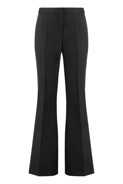 Hugo Boss Boss  Talia Flared Long Trousers In Black