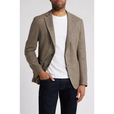 Hugo Boss Boss Hanry Slub Stretch Sport Coat In Open Beige