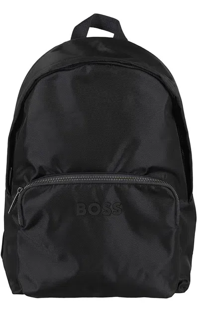 Hugo Boss Boss  Contrast Logo Backpack In Blue