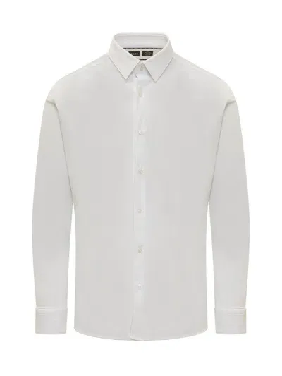 Hugo Boss Boss  Curved Hem Button In White