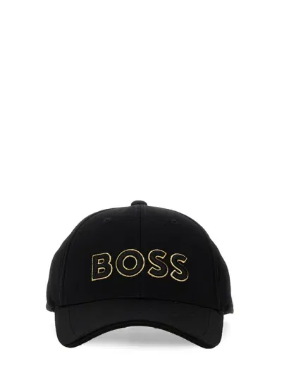 Hugo Boss Boss  Logo Embroidered Knitted In Black