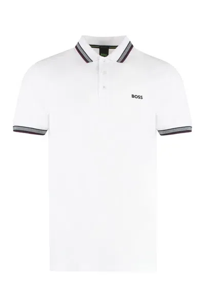 Hugo Boss Boss  Logo Embroidered Short In White