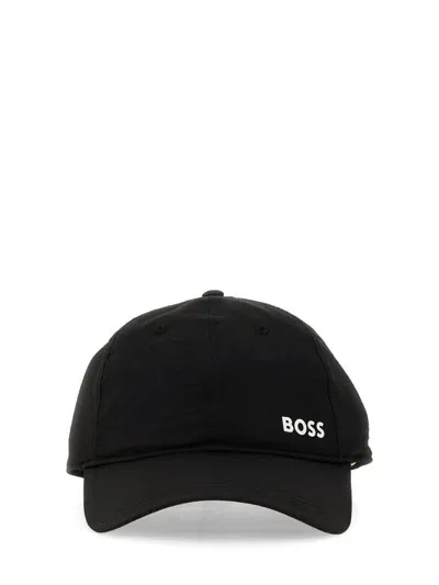 Hugo Boss Boss  Logo Printed Baseball Cap In Black