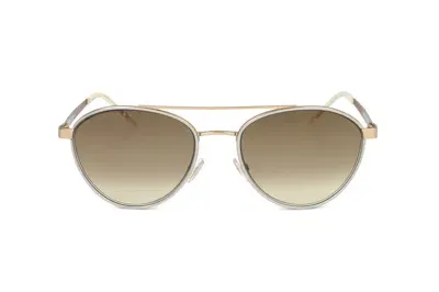 Hugo Boss Boss  Pilot Frame Sunglasses In Gold