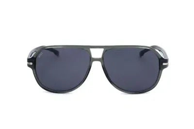 Hugo Boss Boss  Pilot Frame Sunglasses In Green