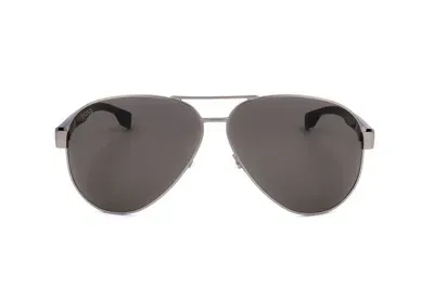 Hugo Boss Boss  Pilot Frame Sunglasses In Silver