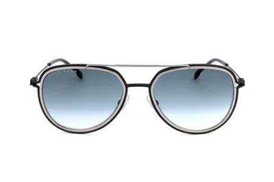 Hugo Boss Boss  Pilot Frame Sunglasses In Blue