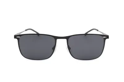 Hugo Boss Boss  Rectangular Frame Sunglasses In Black