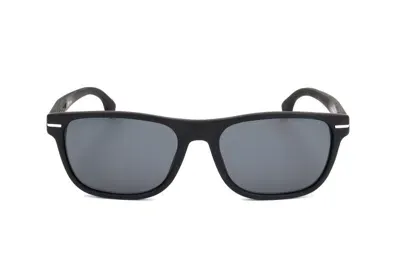 Hugo Boss Boss  Rectangular Frame Sunglasses In Black