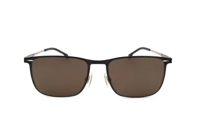 Hugo Boss Boss  Rectangular Frame Sunglasses In Brown