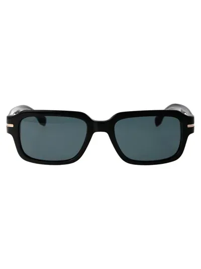 Hugo Boss Boss  Rectangular Frame Sunglasses In Black