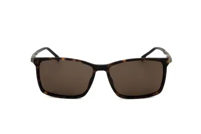 Hugo Boss Boss  Rectangular Frame Sunglasses In Black