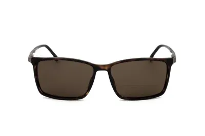 Hugo Boss Boss  Rectangular Frame Sunglasses In Brown