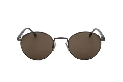 Hugo Boss Boss  Round Frame Sunglasses In Black