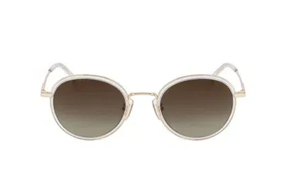 Hugo Boss Boss  Round Frame Sunglasses In Gold