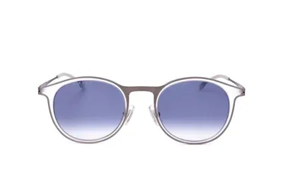 Hugo Boss Boss  Round Frame Sunglasses In Transparent