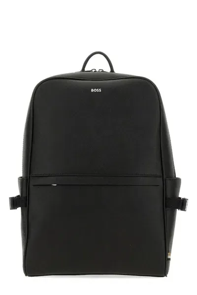 Hugo Boss Boss  Signature Stripe Backpack In Black